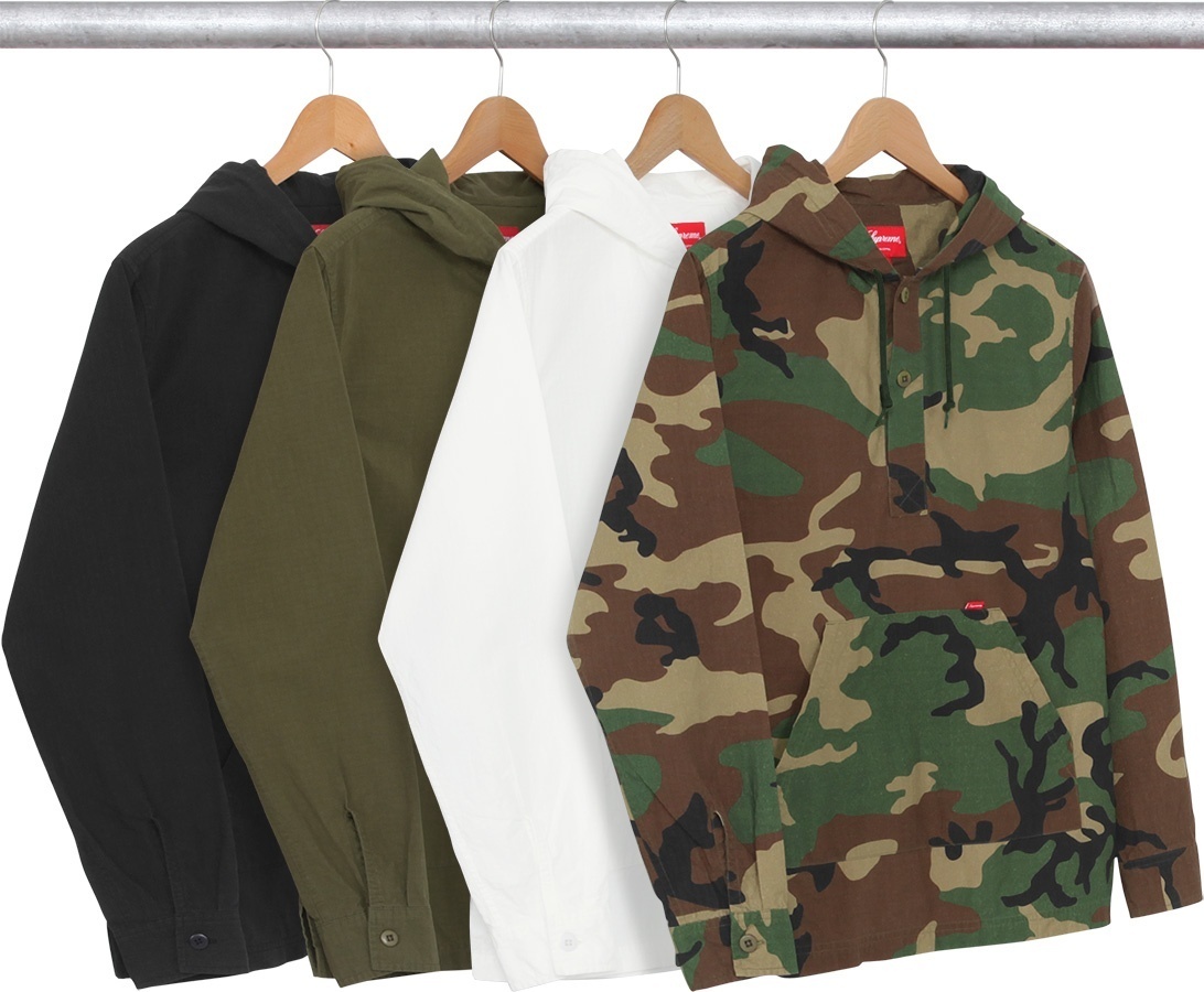 Hooded Ripstop Pullover Shirt